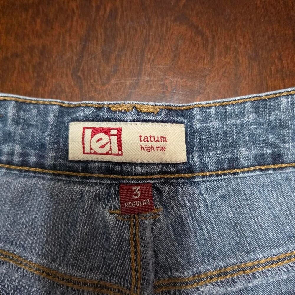 L.e.i. Denim Buttonfly Shorts - Y2k - Picture 4 of 5
